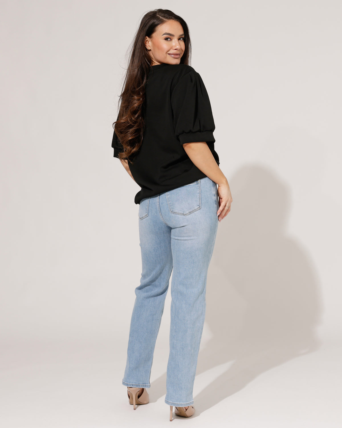 Norfy Straight jeans power stretch Kimmie, extra aanzicht 2