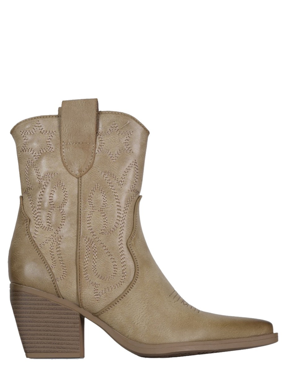 Cowboy Boot Star Taupe