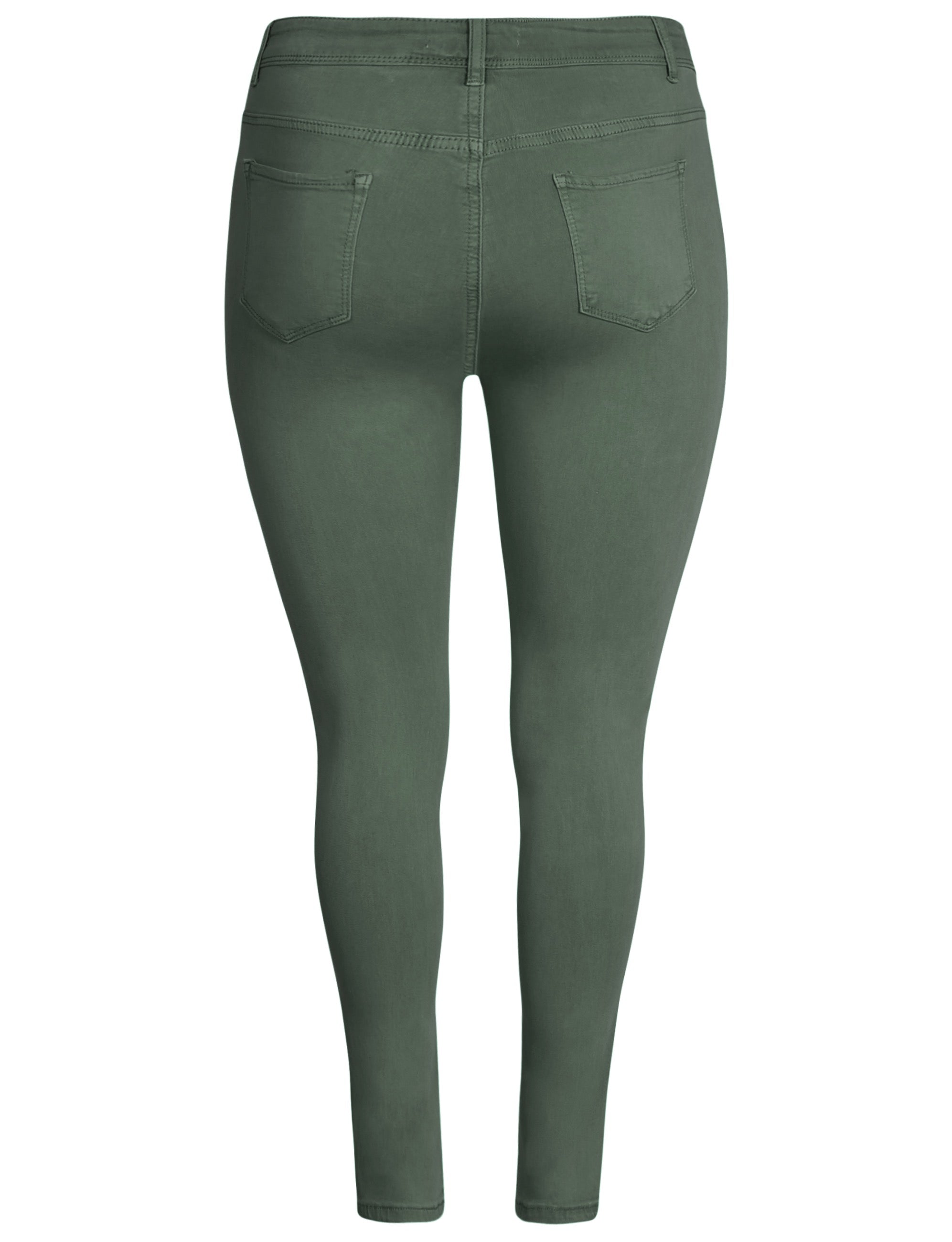 Goodies | Skinny jeans Lou-4 Donkergroen