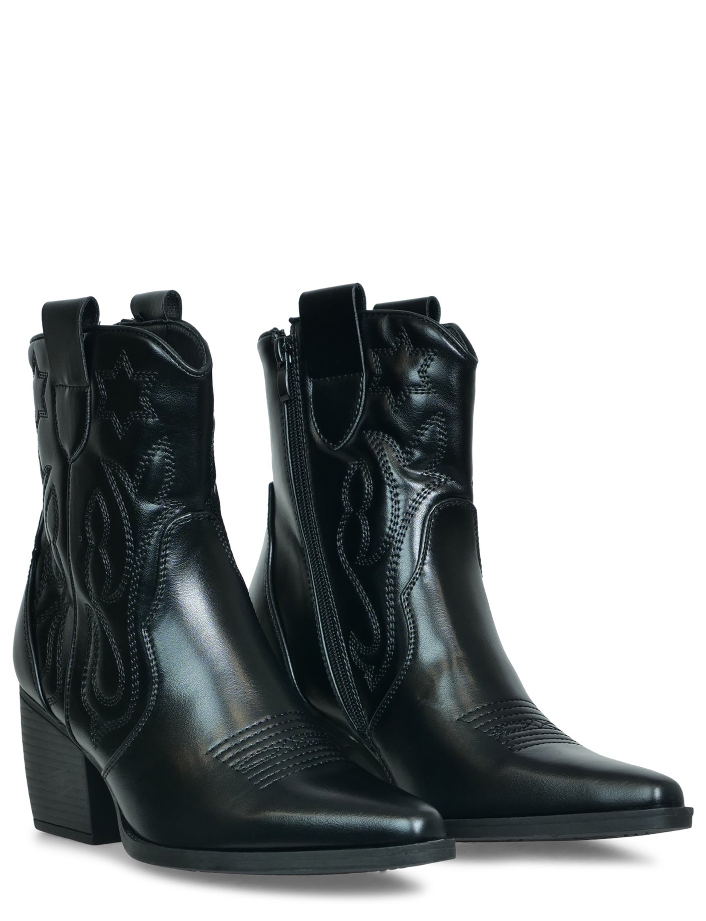 Cowboy Boot Star Zwart