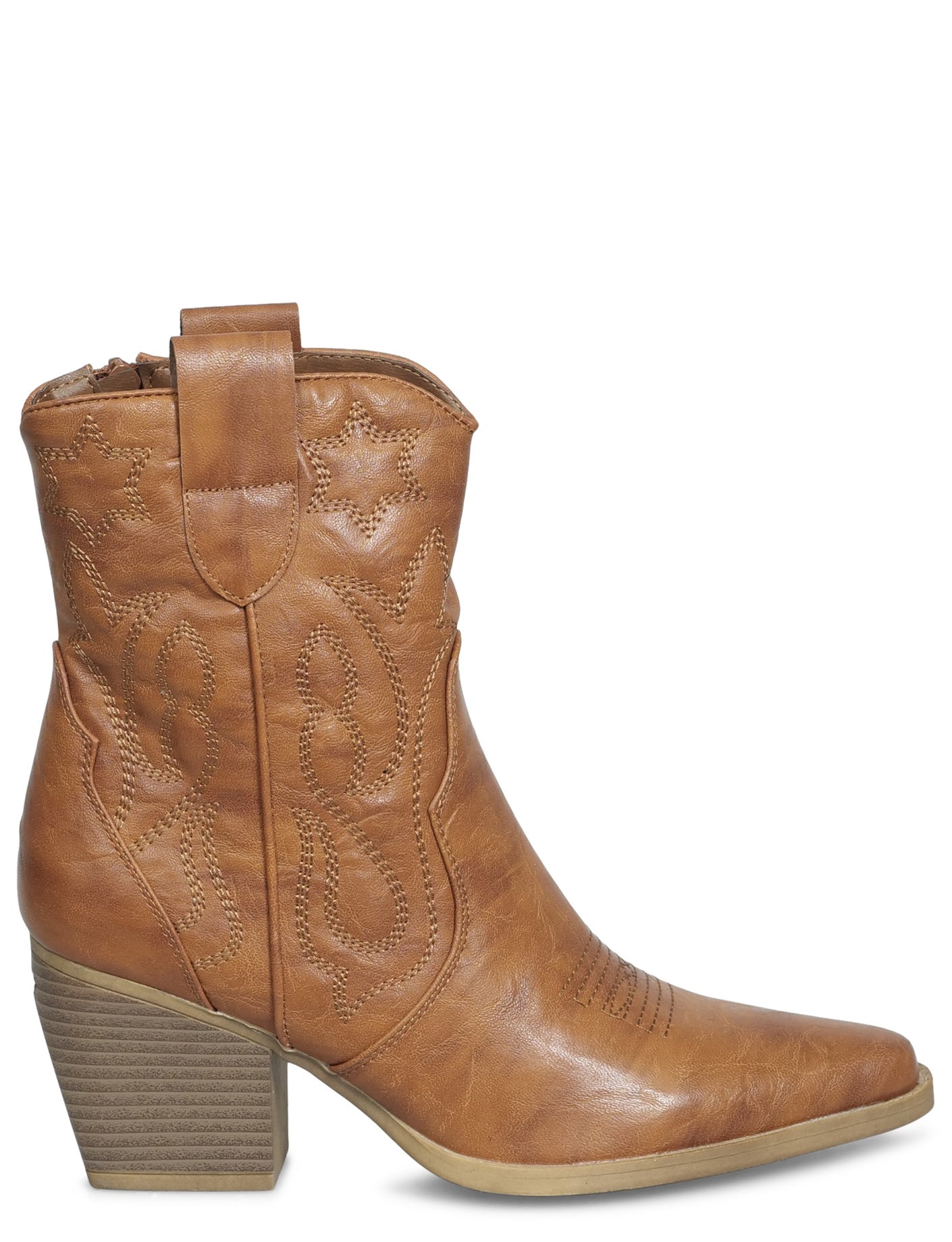 Cowboy Boot Star Camel