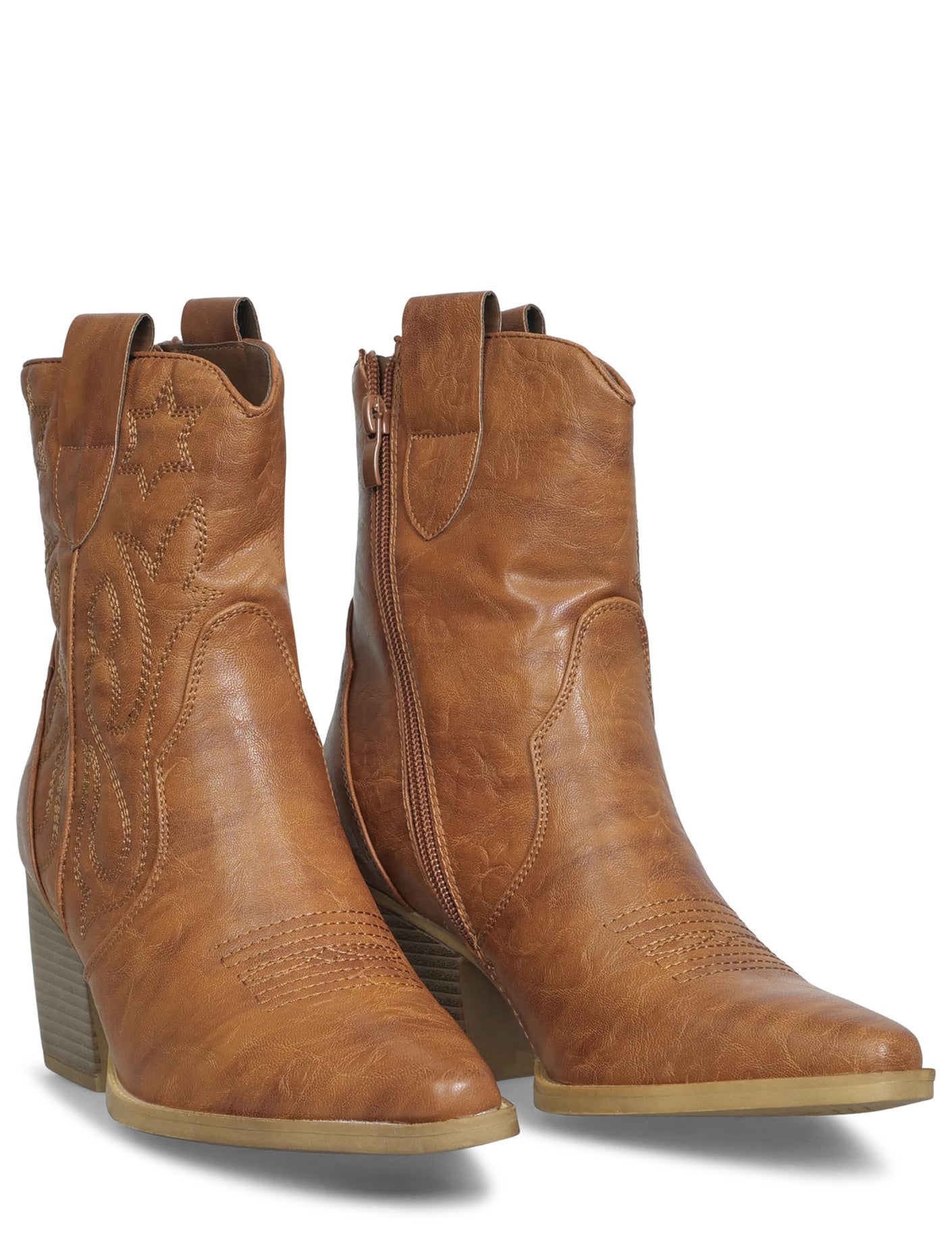 Cowboy Boot Star Camel