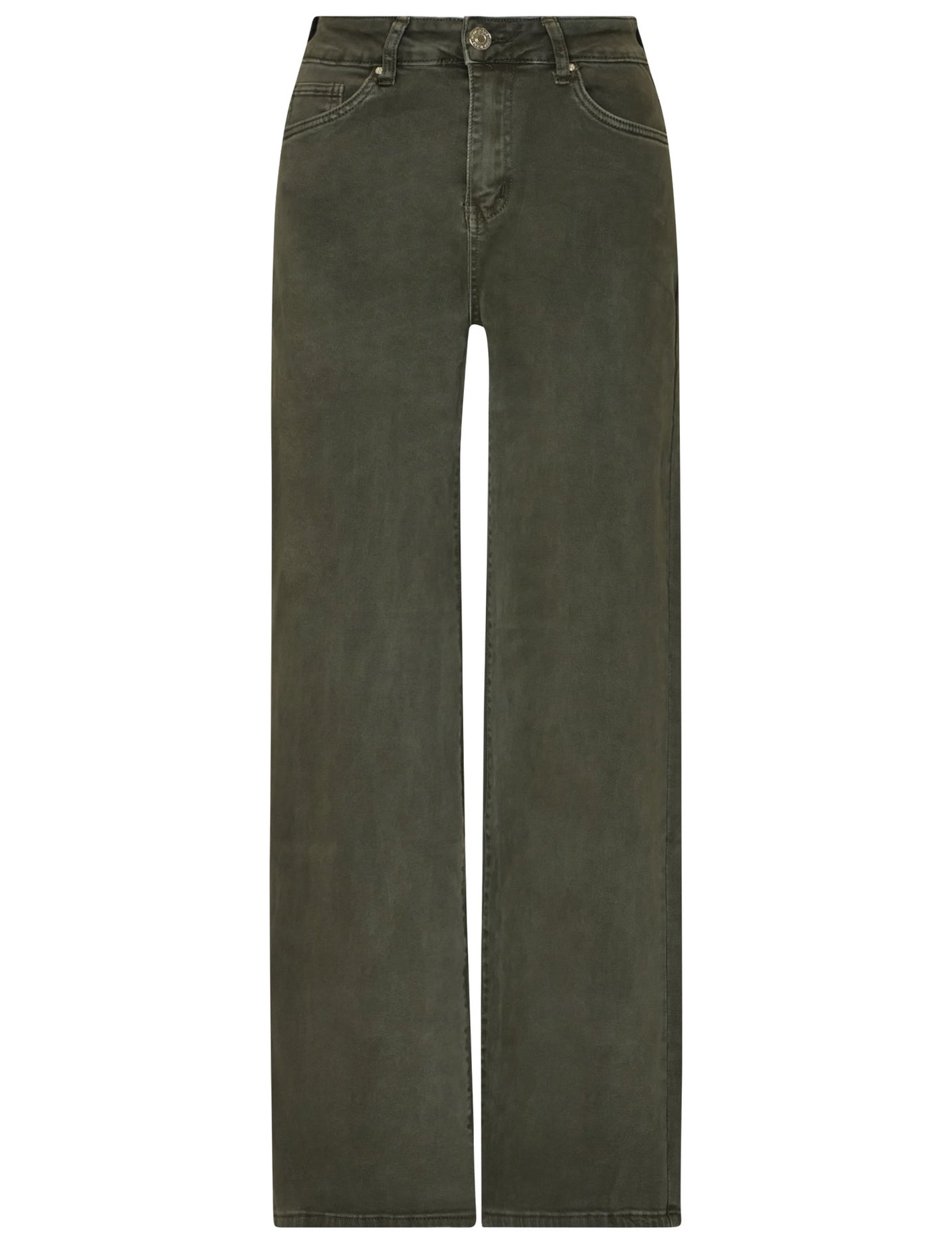 Goodies | Wide leg jeans Es-13 Donkergroen