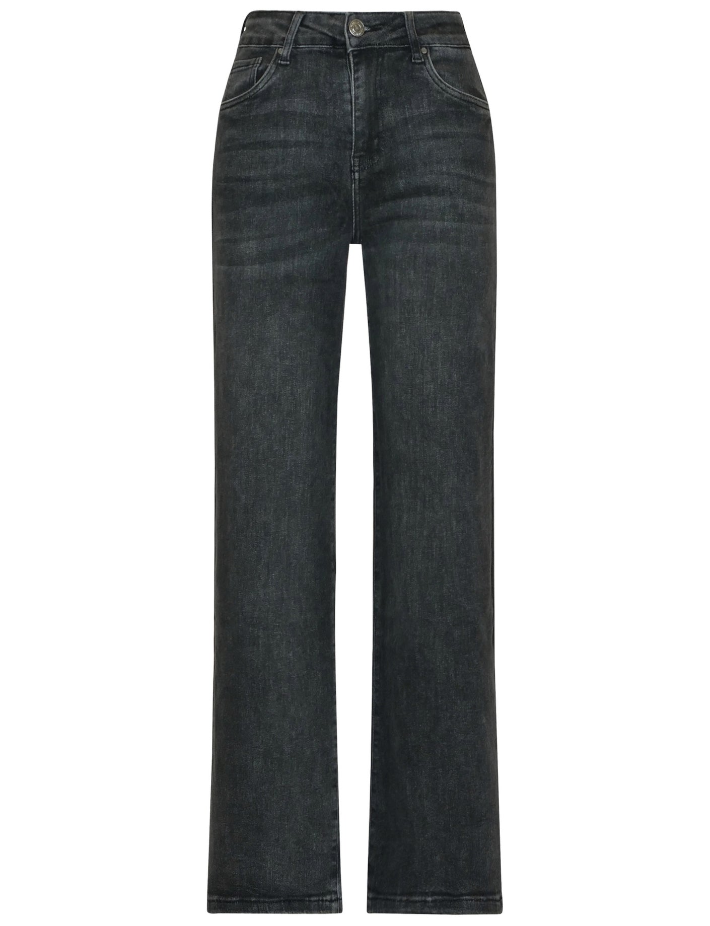 Goodies | Wide leg jeans Danee Donkergrijs