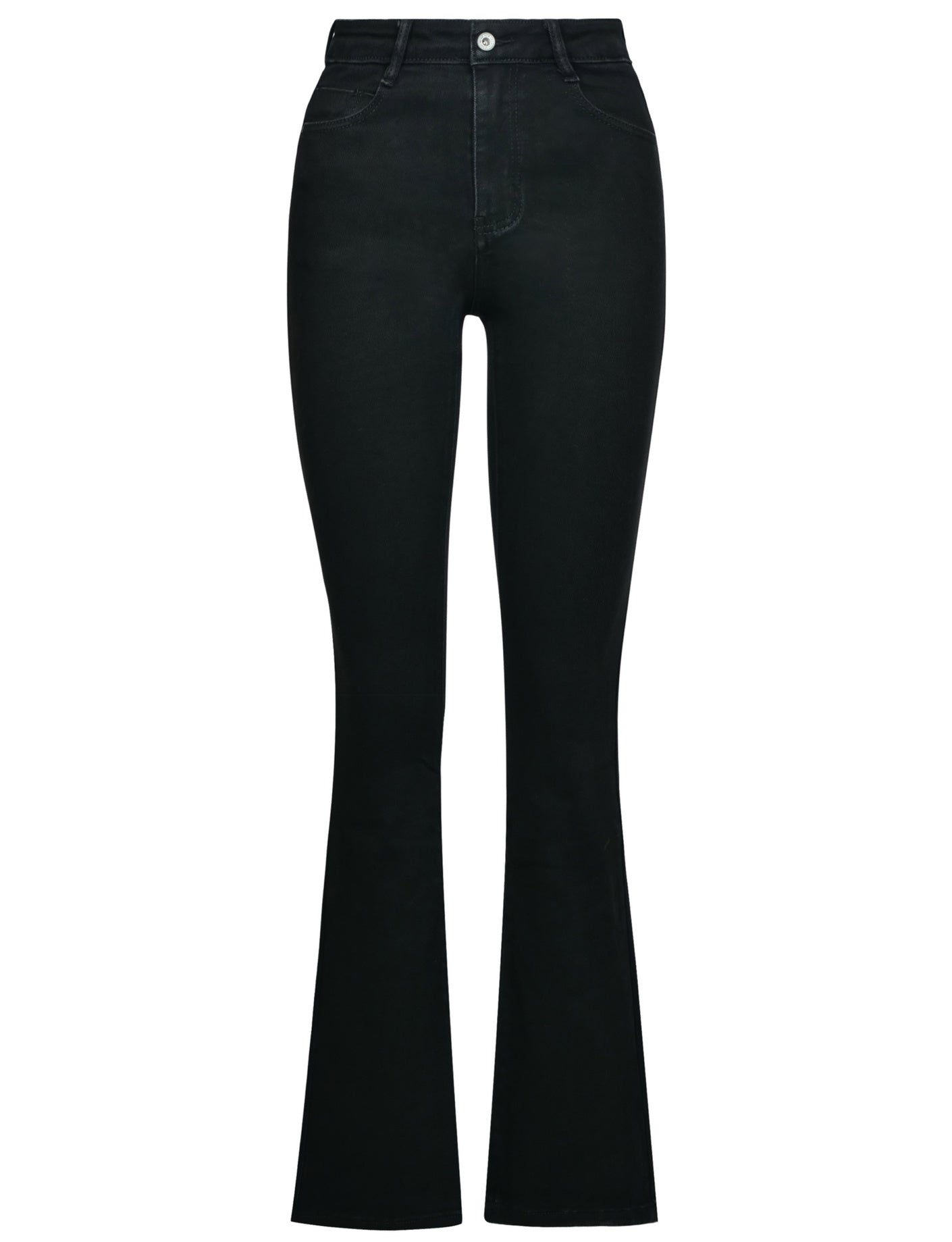 Hello Miss | Flared jeans Mitty-3 Zwart