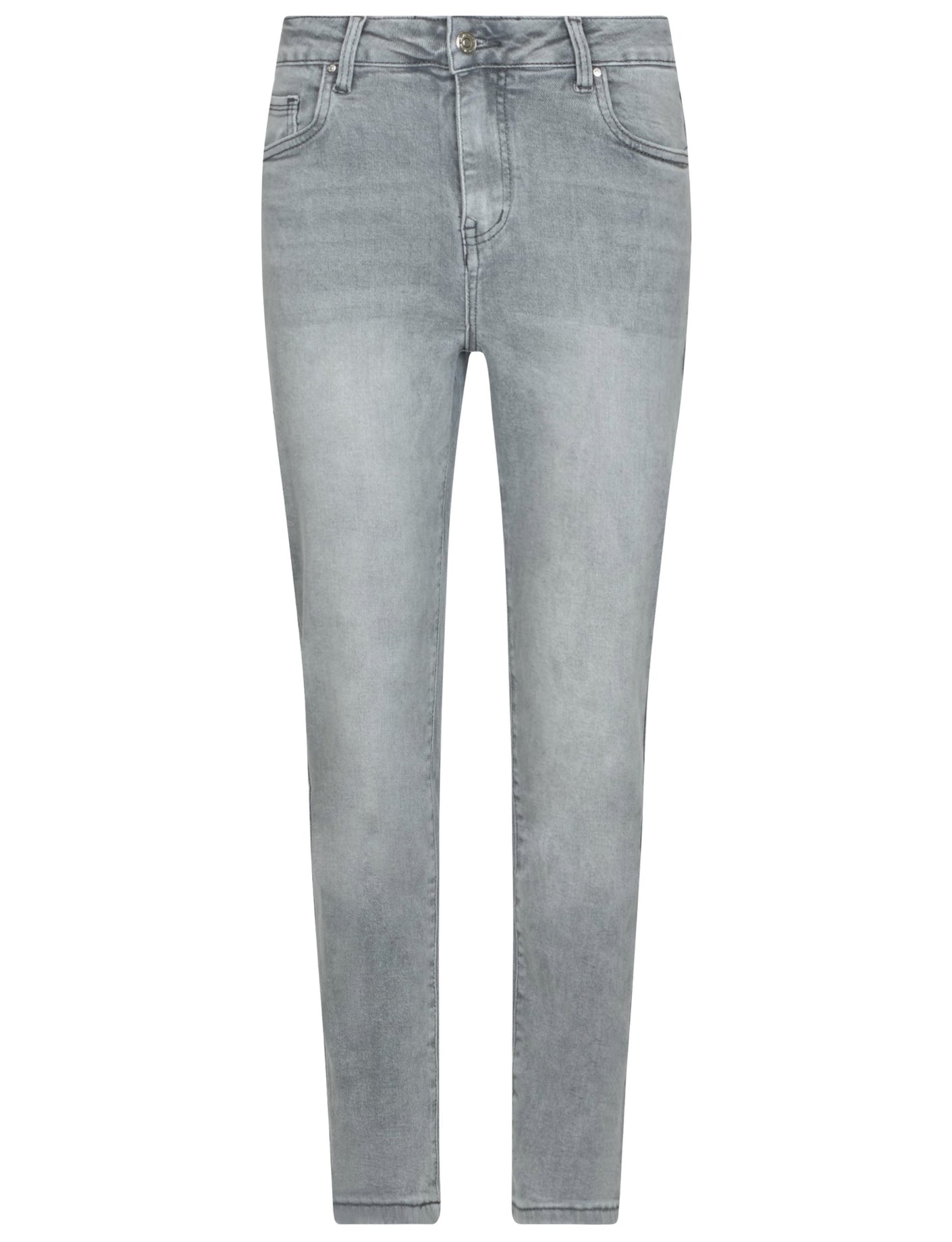 Hello Miss | Mom jeans Vajen-6 Grijs