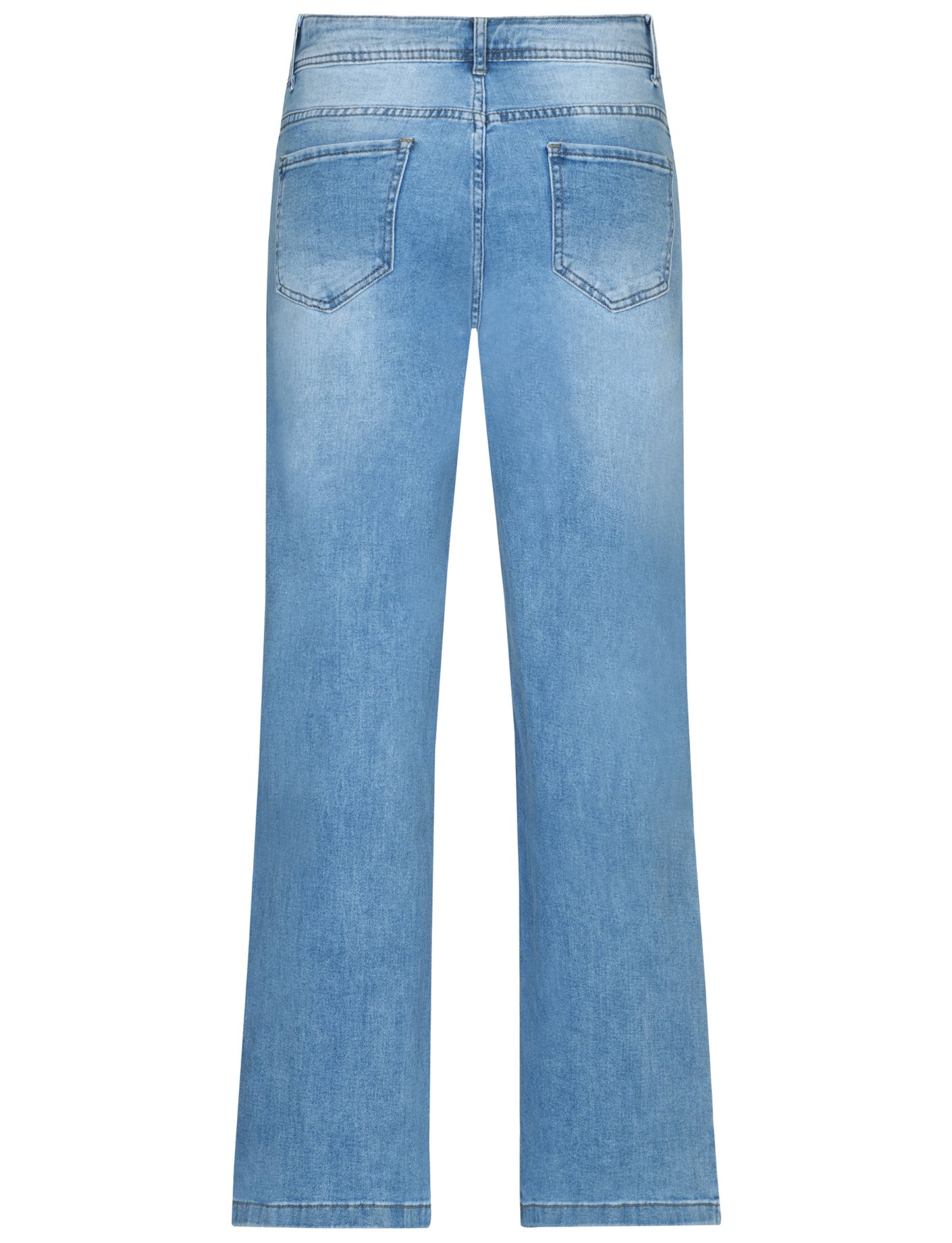 Miss Bon | Wide leg jeans 77788Z Blauw