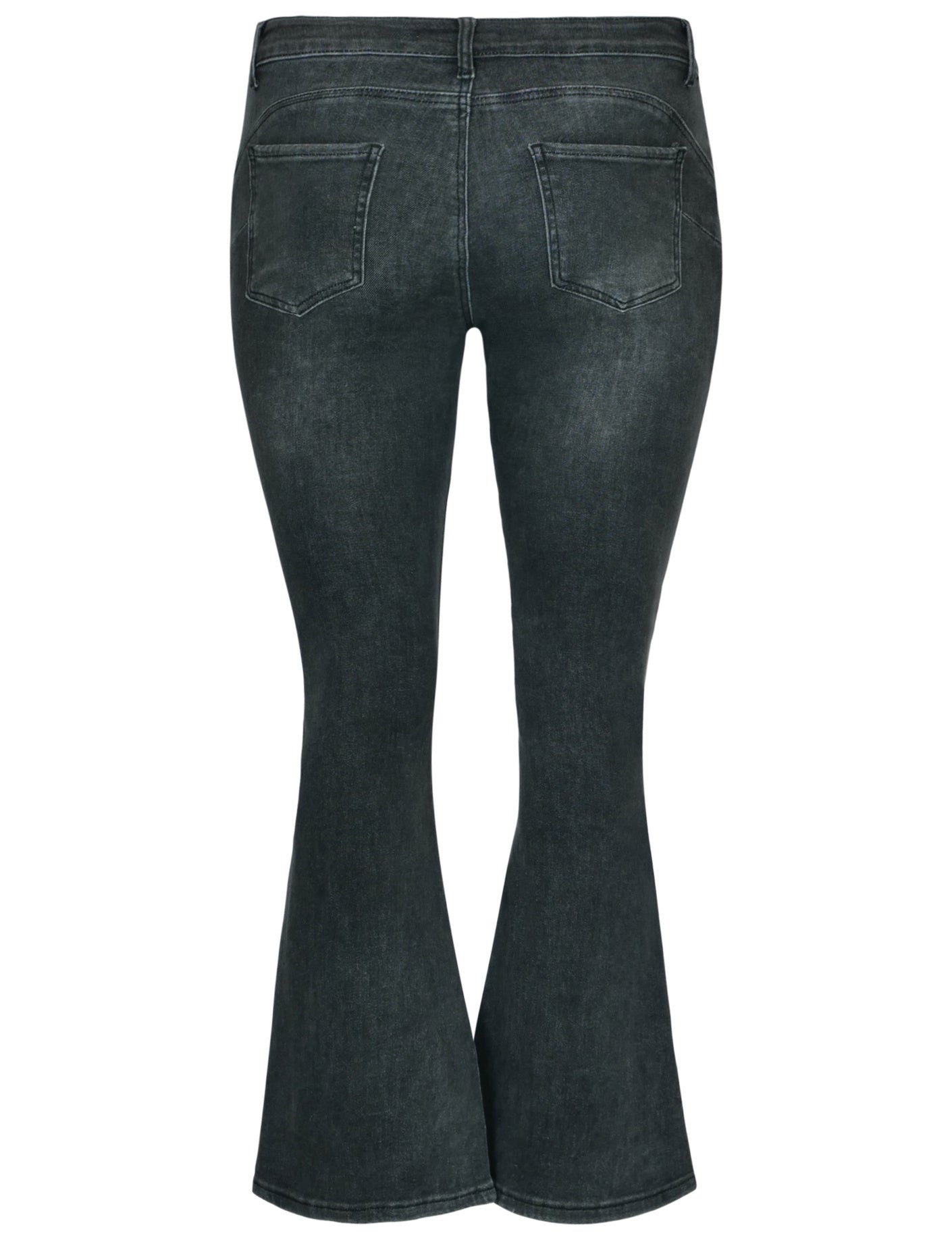 Goodies | Flared jeans Nena Donkergrijs