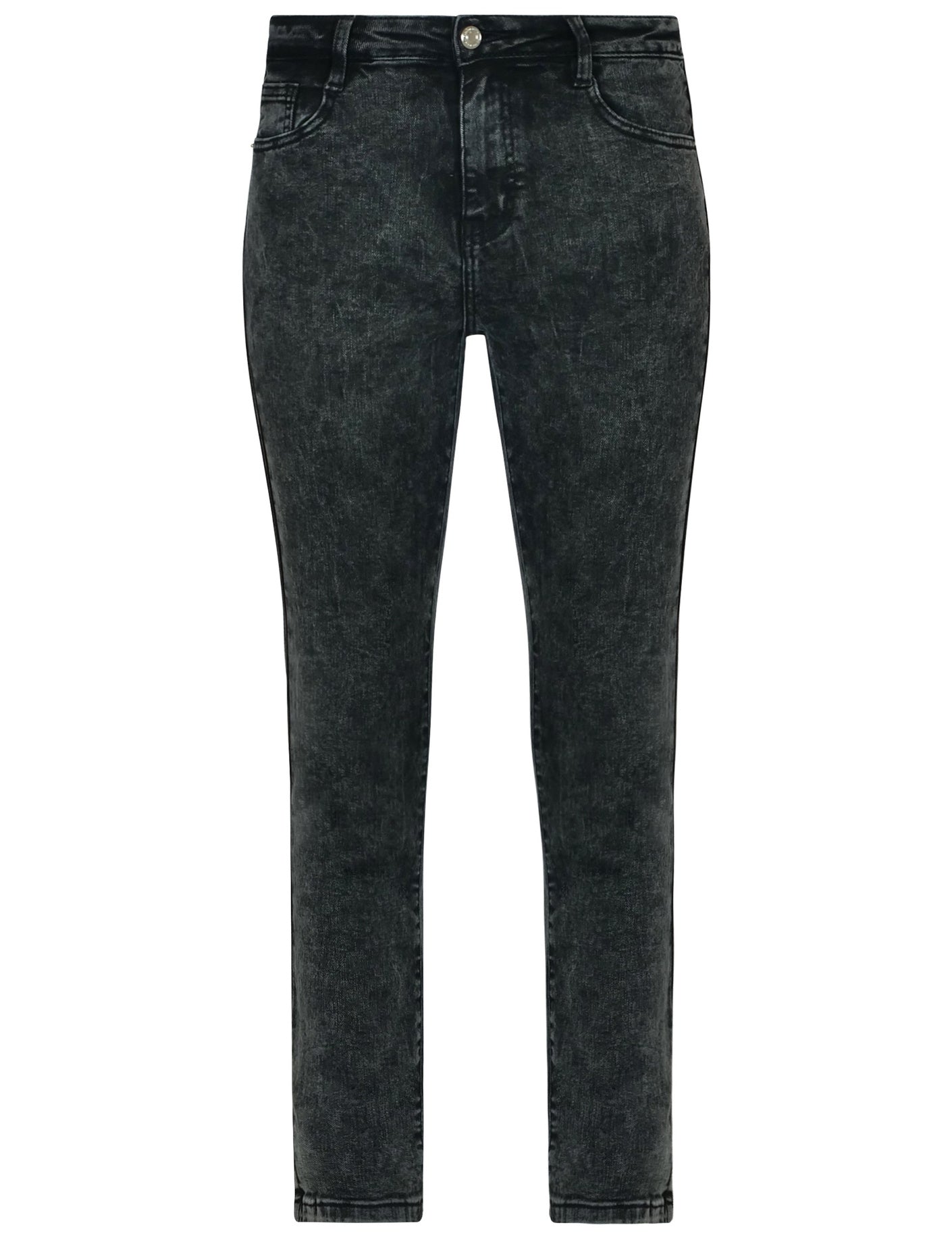 Folyrose | Straight jeans Pemela Donkergrijs