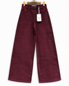 Queen Hearts | Wide leg jeans Nena-3 Bordeaux