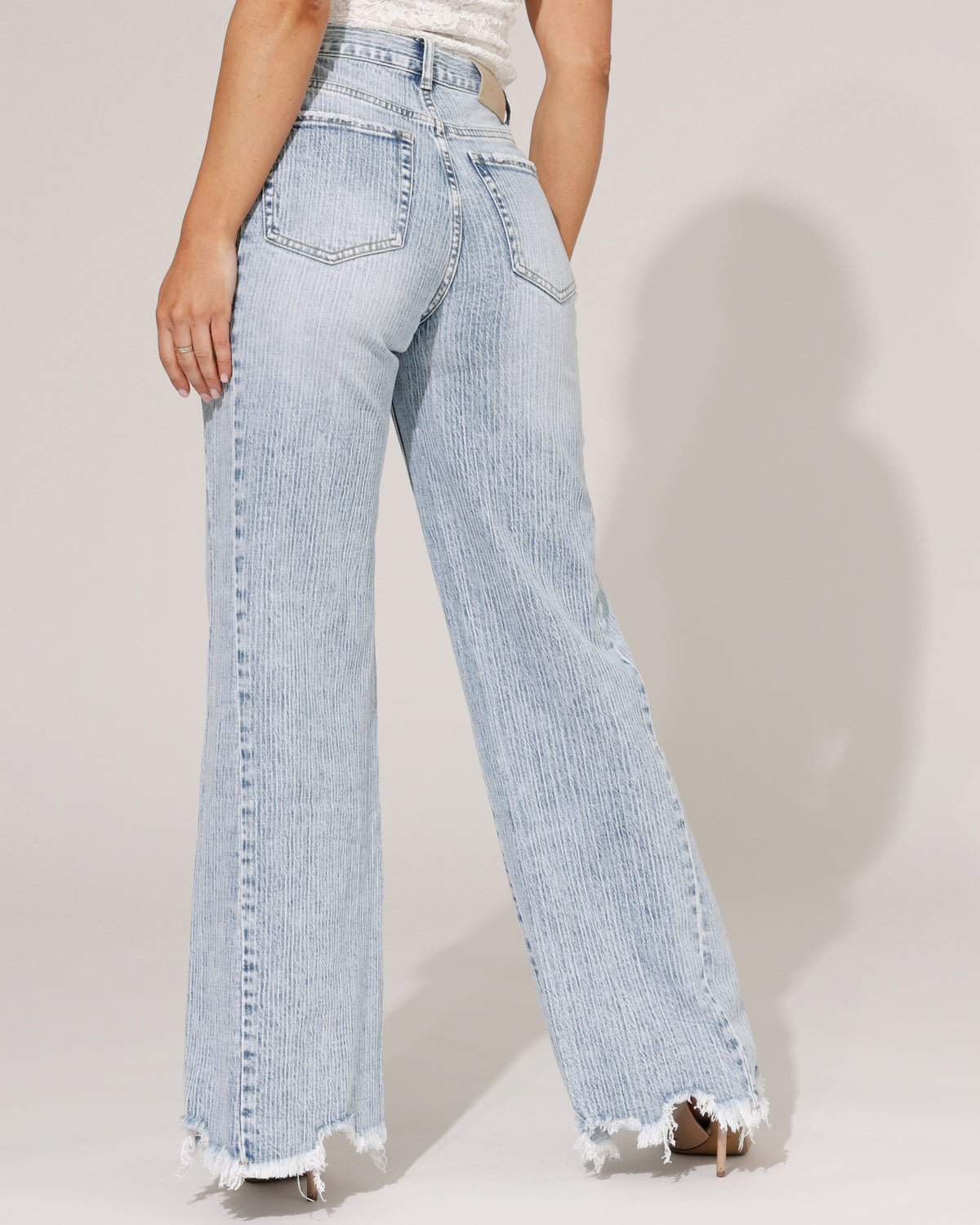 Queen Hearts Wide leg jeans Sas in blauw, extra aanzicht 2