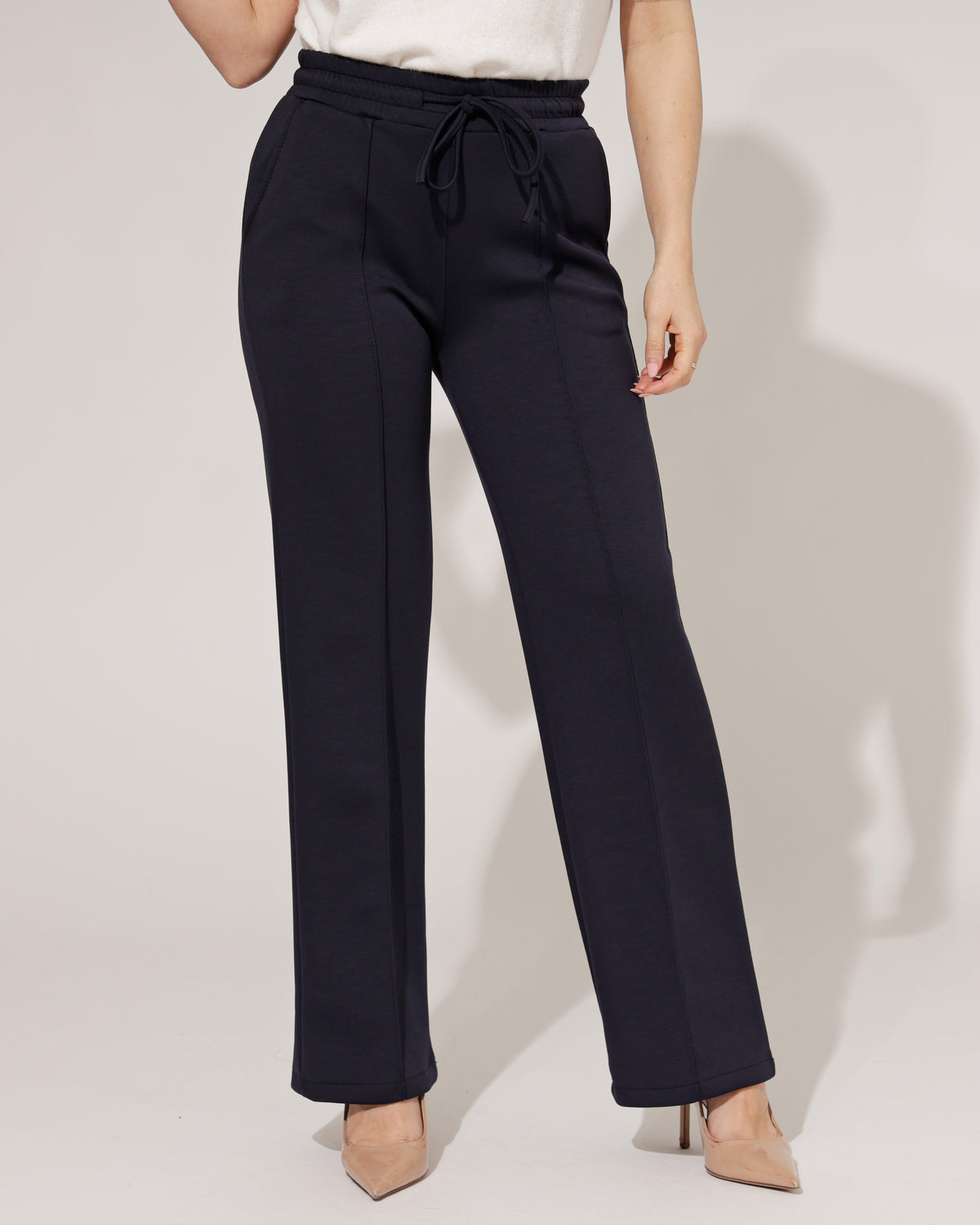 Rechte broek Marlot in donkerblauw