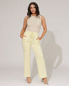 Rechte broek Marlot Geel