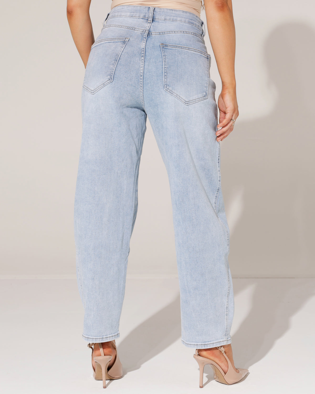 Redseventy Barrel jeans Jony-24 in lichtblauw, extra aanzicht 2