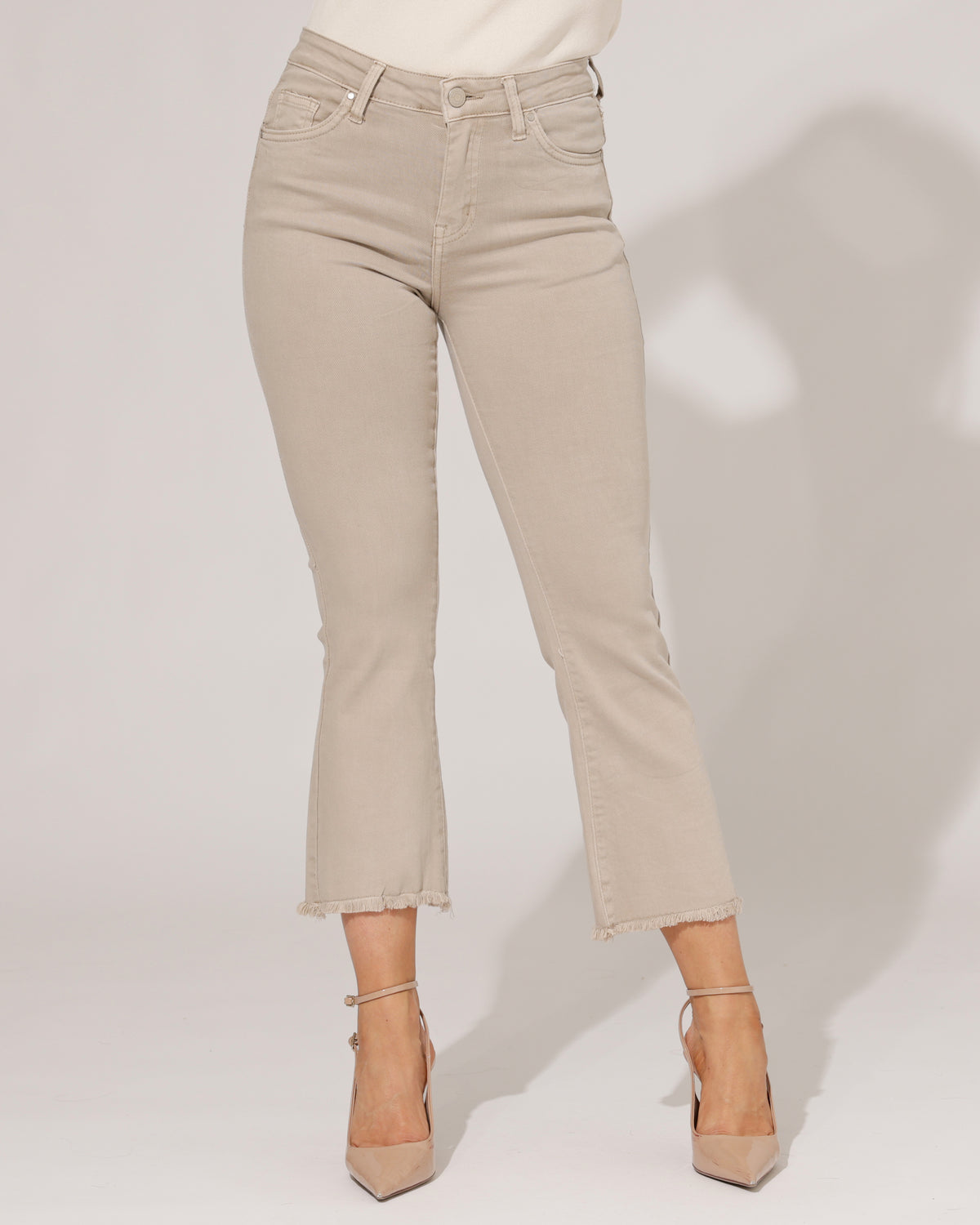 Redseventy Flared jeans Janey-5 in zand