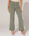 Redseventy | Wide leg jeans Kizzy-9 Groen