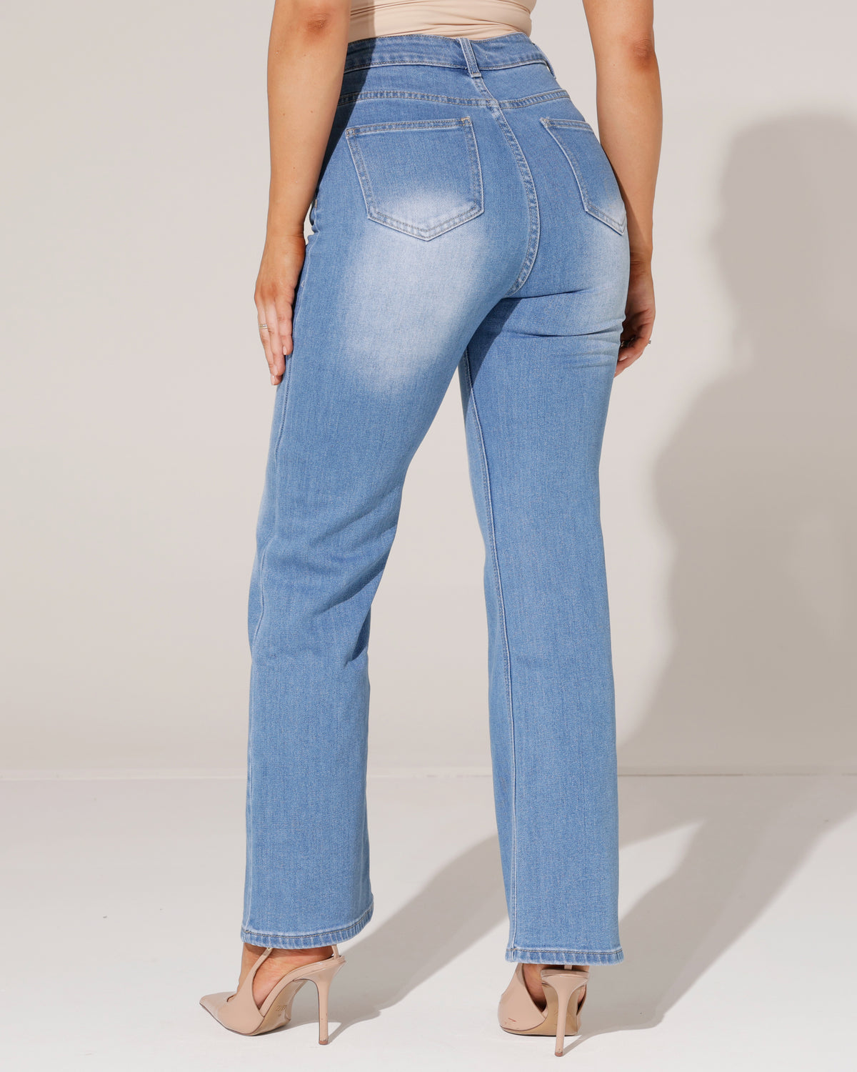 Redseventy Wide leg jeans Wendey-16 in lichtblauw, extra aanzicht 4