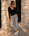 Hello Miss | Slim jeans, Push up Rendy-3 Grijs