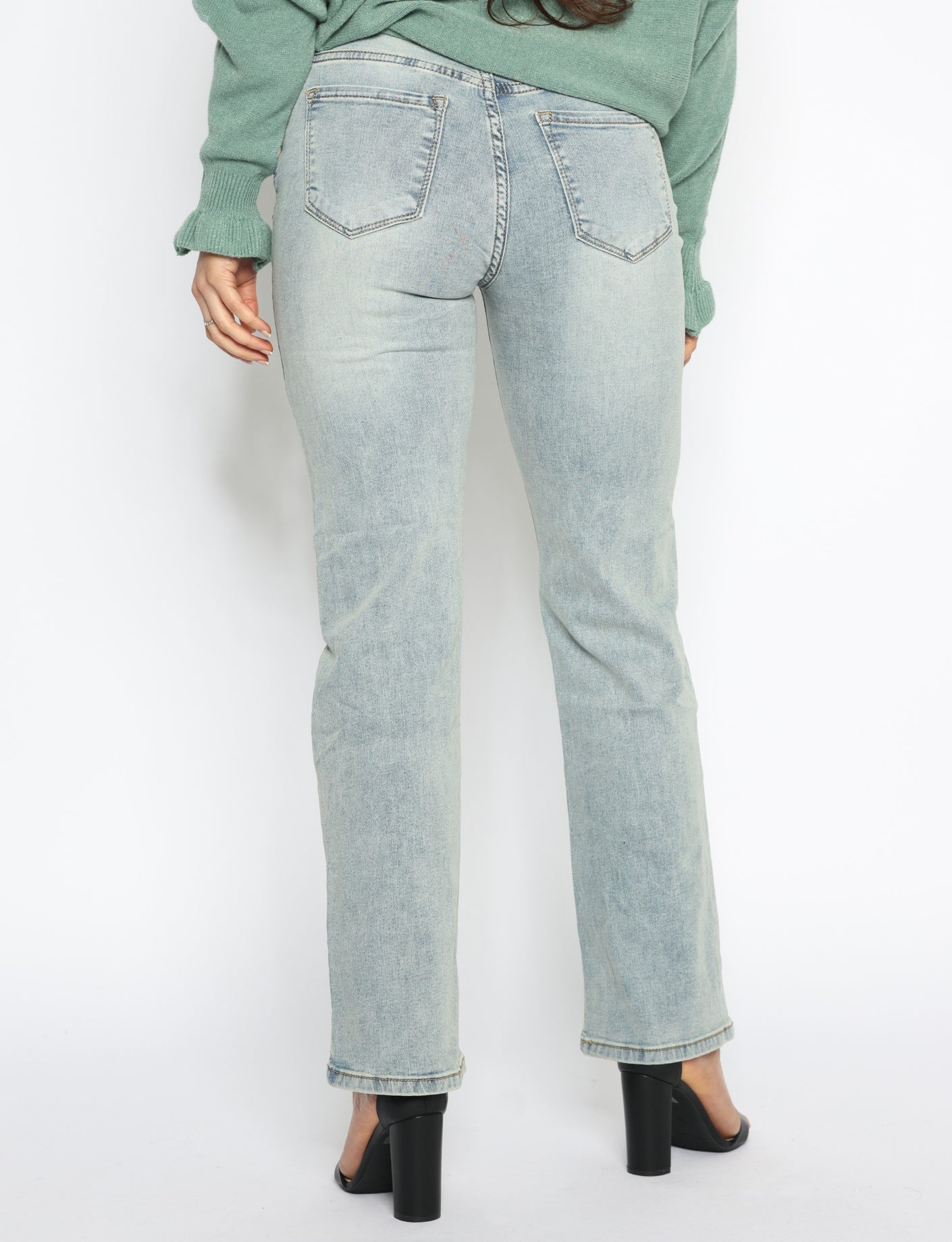 Norfy | Straight jeans 8202 Blauw