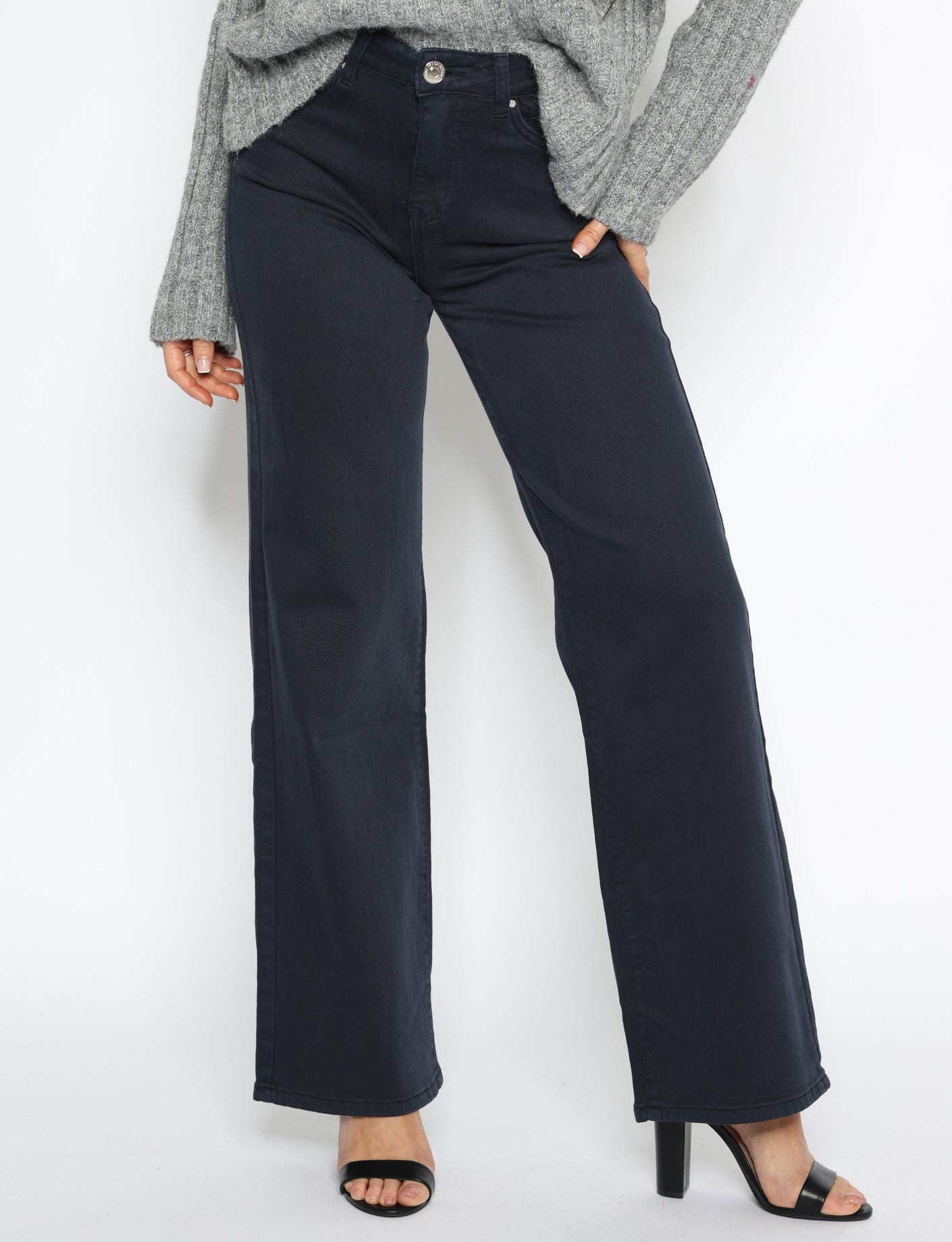 Goodies | Wide leg jeans Es-3 Donkerblauw