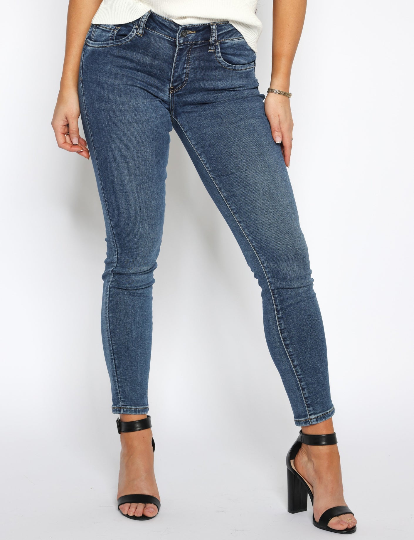 Toxik | Skinny jeans Macey Blauw