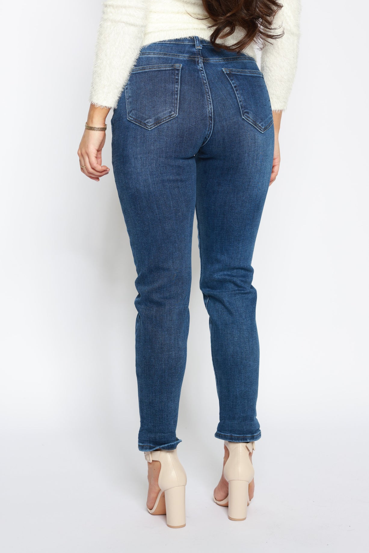 Hello Miss | Mom jeans HM5296 Blauw