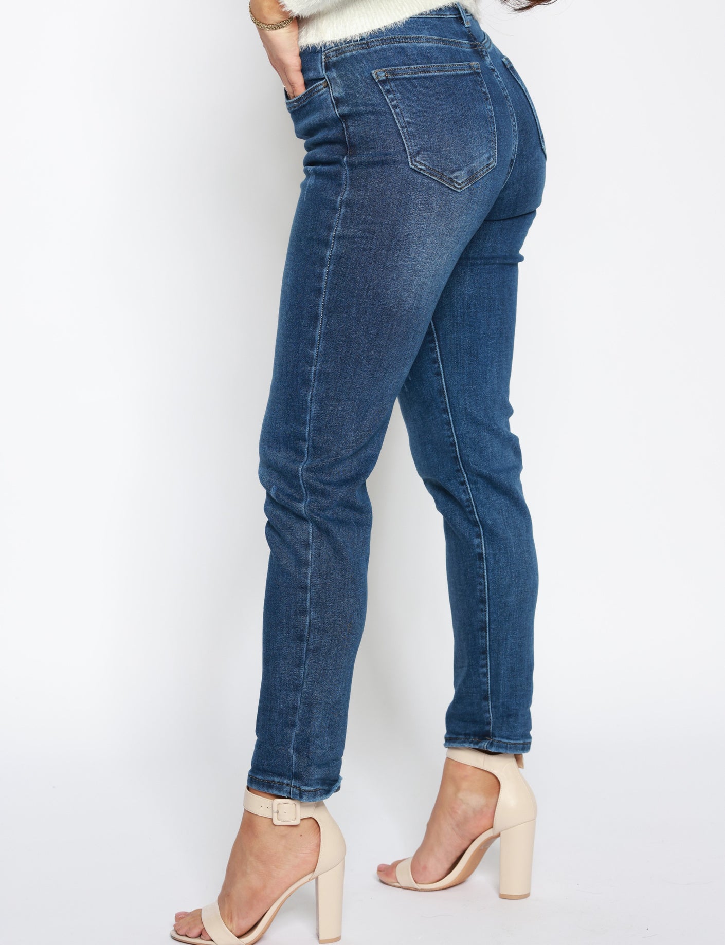 Hello Miss | Mom jeans HM5296 Blauw