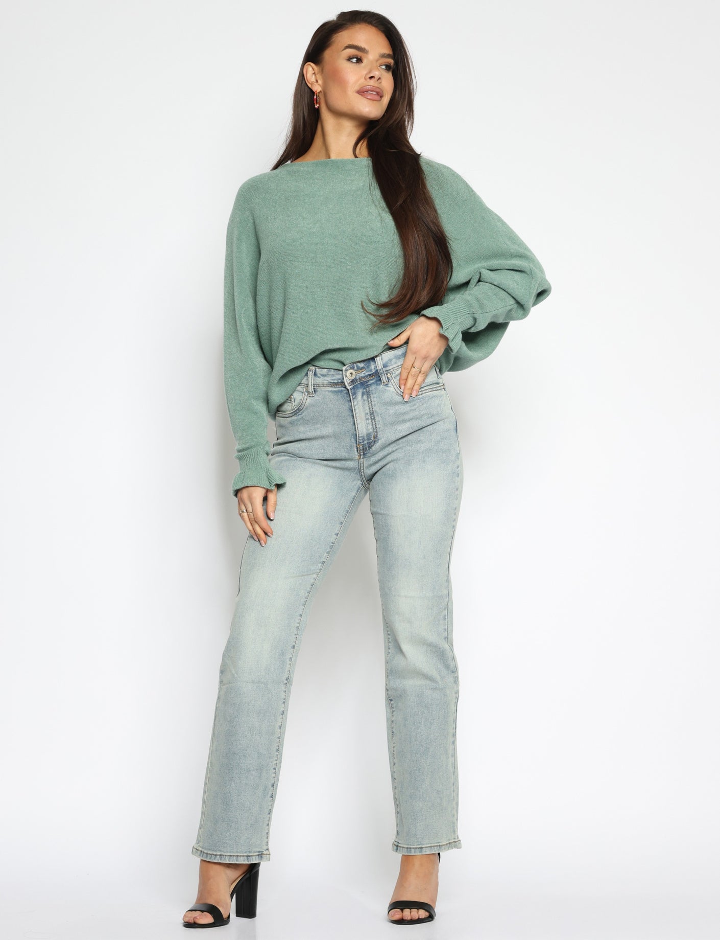 Norfy | Straight jeans 8202 Blauw
