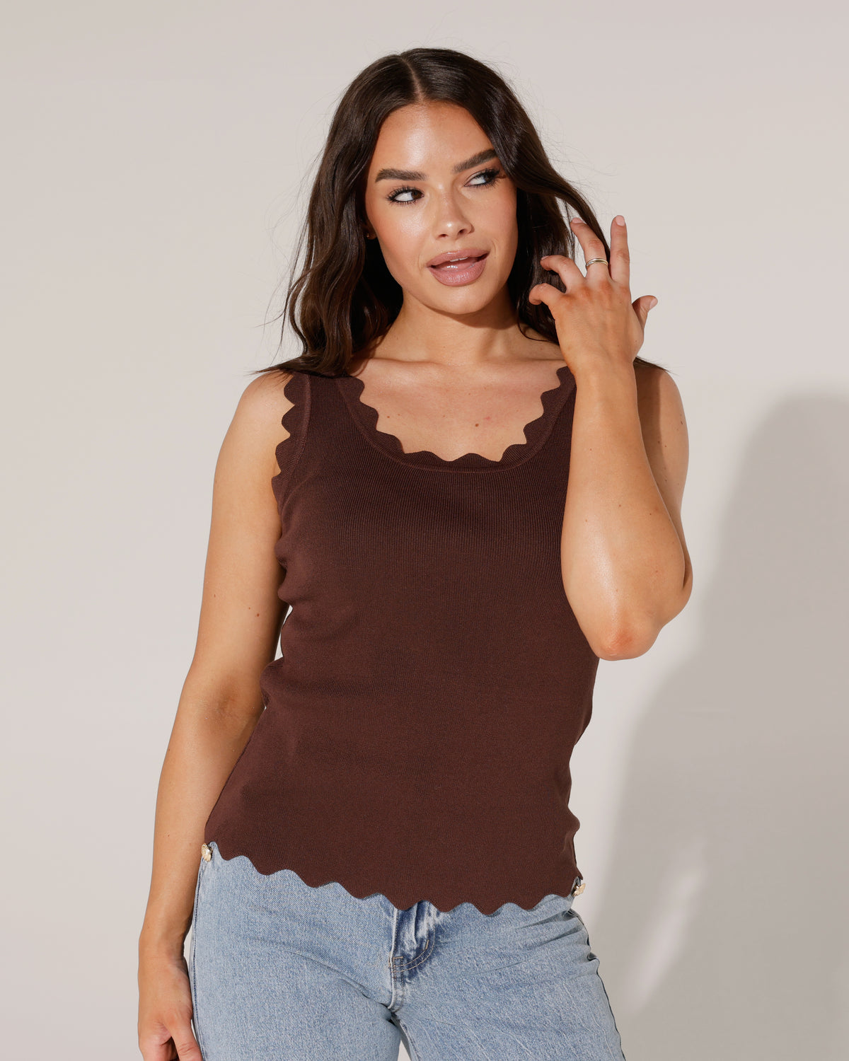 Top Clara in bruin, extra aanzicht 4