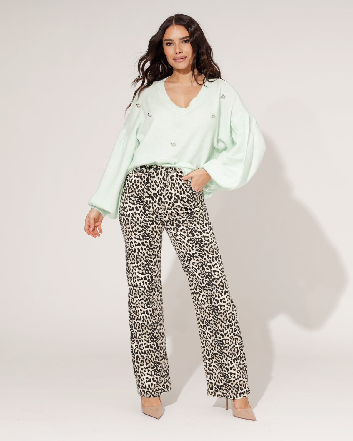 Trui Ginney Mint, extra aanzicht 2