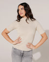 Turtleneck korte mouwen Fenn Beige