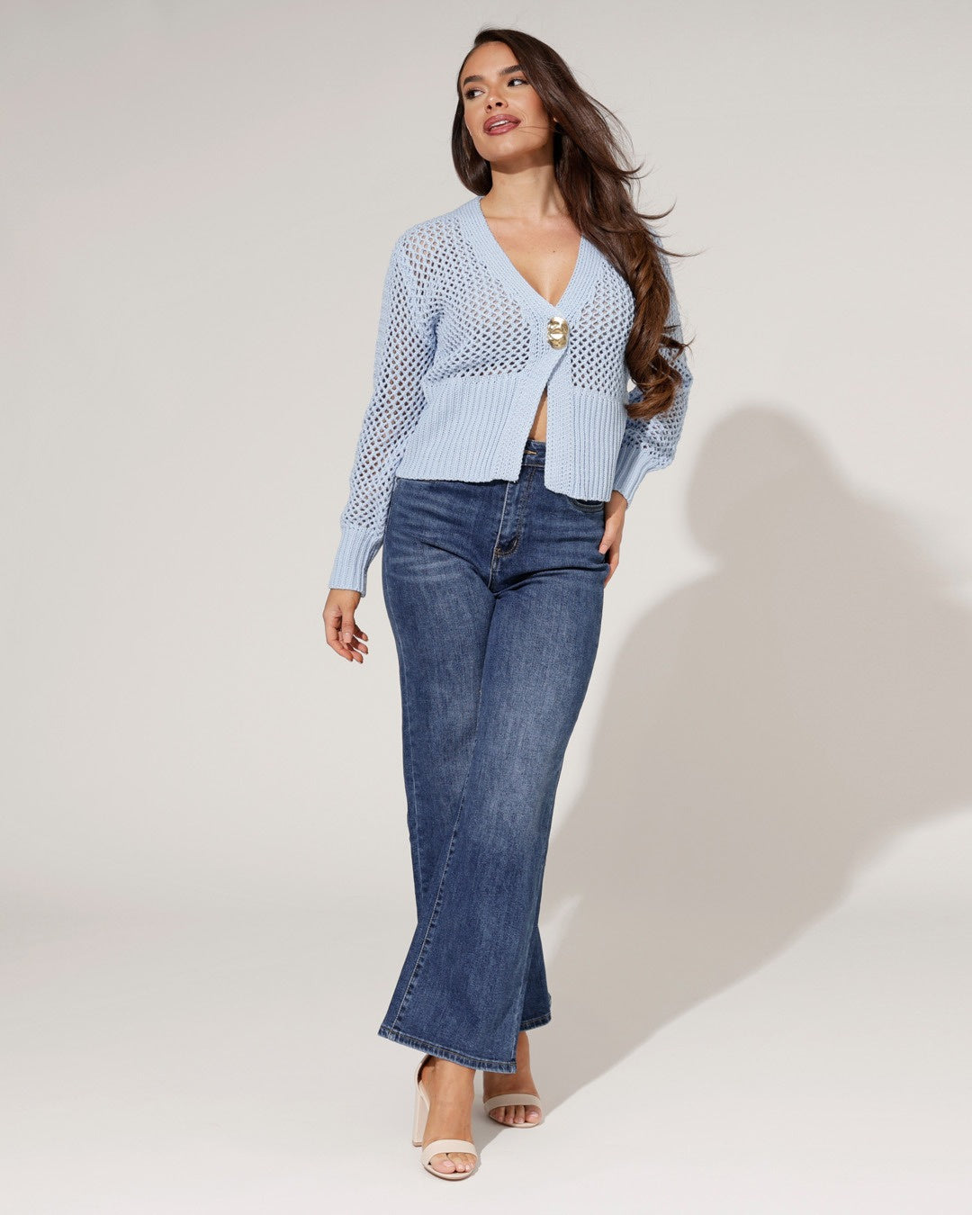 Ana & Lucy | Wide leg jeans Noe-1 Blauw