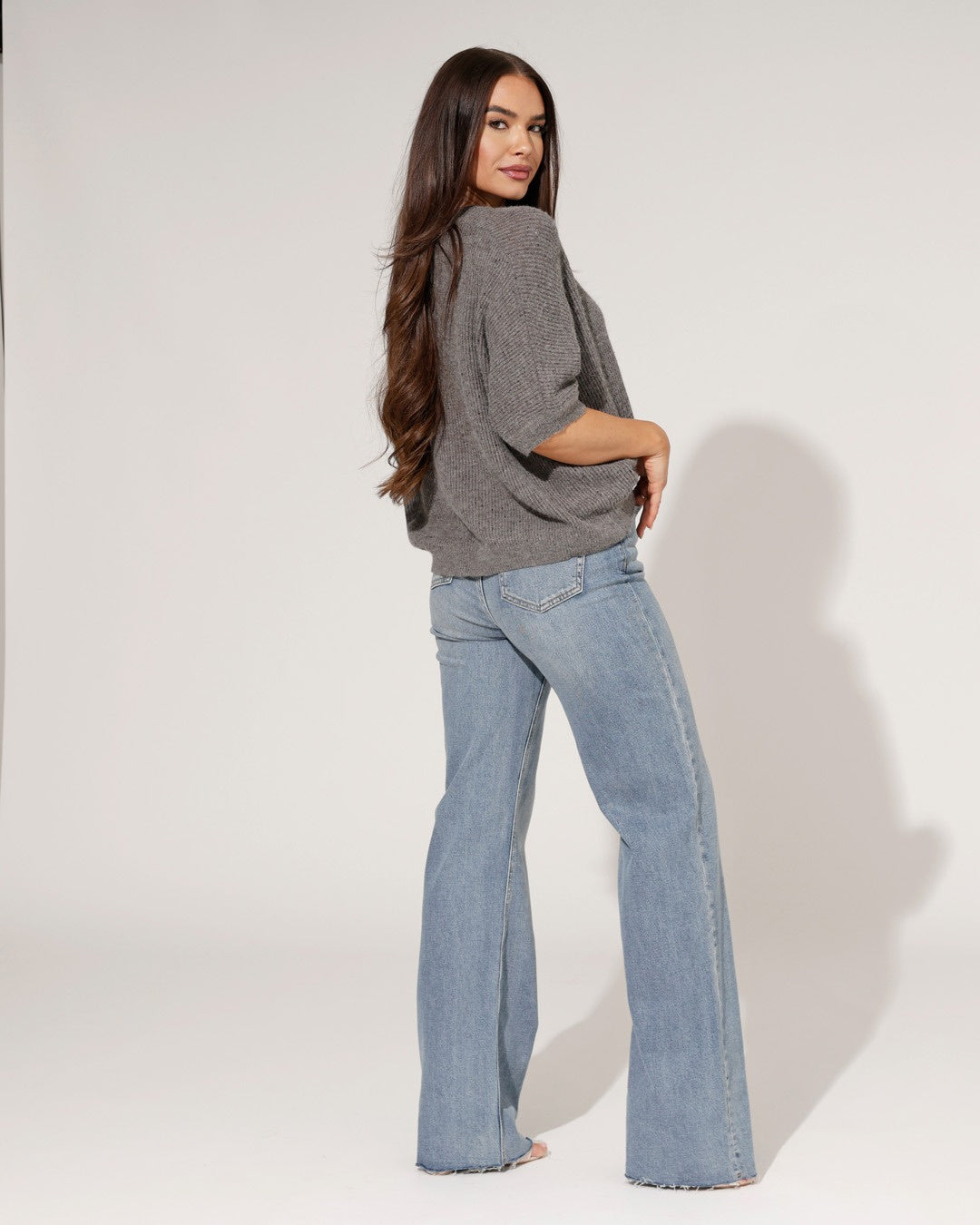 Queen Hearts | Wide leg jeans Nina-19 Blauw