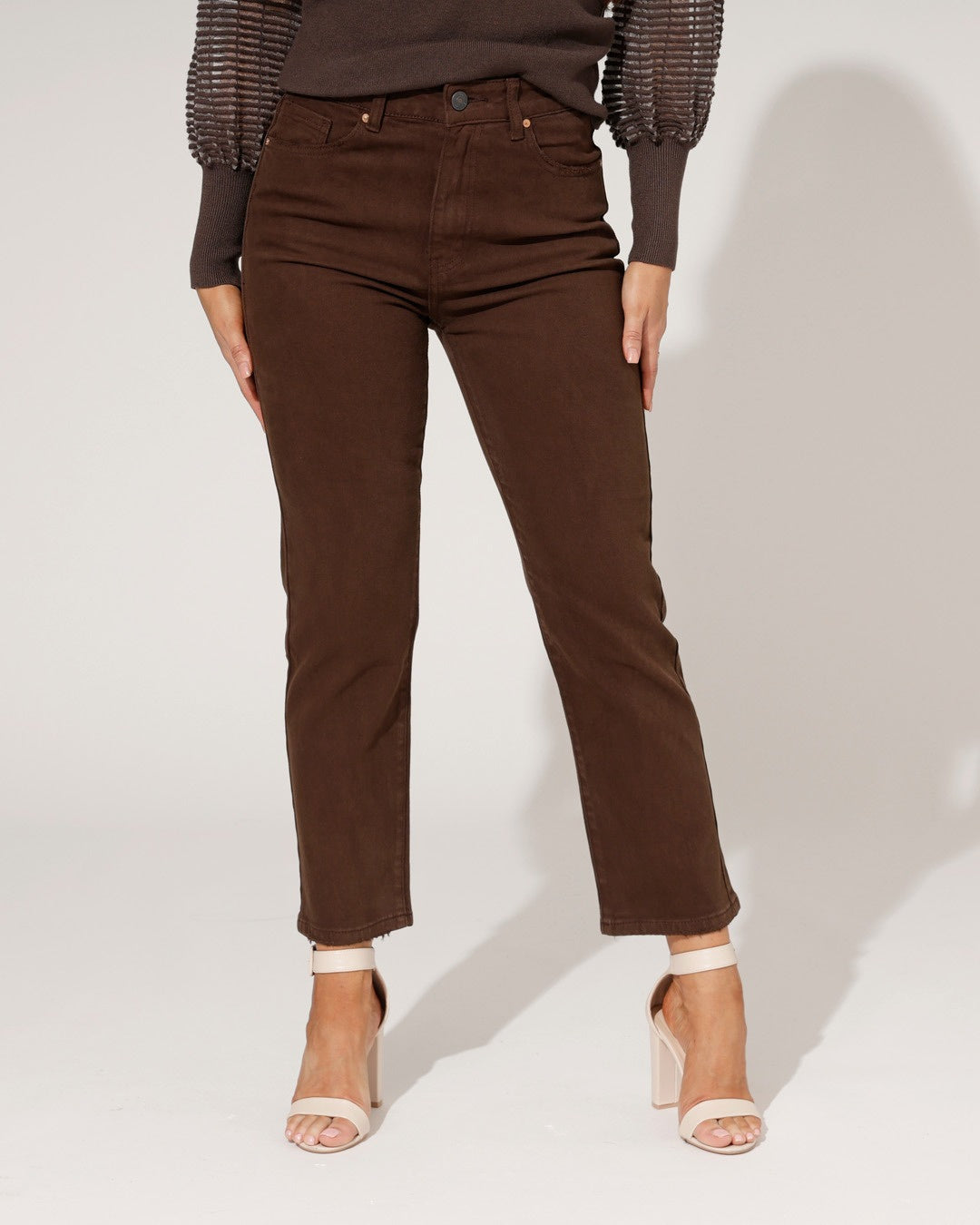 Queen Hearts | Mom jeans Rosie-C Bruin