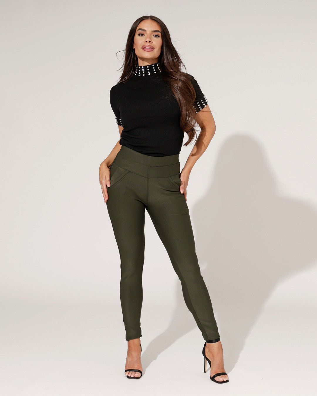 Broek Tess Donkergroen