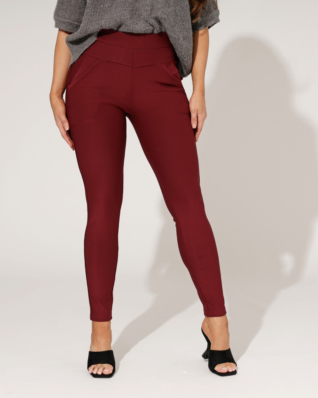 Broek Tess Bordeaux