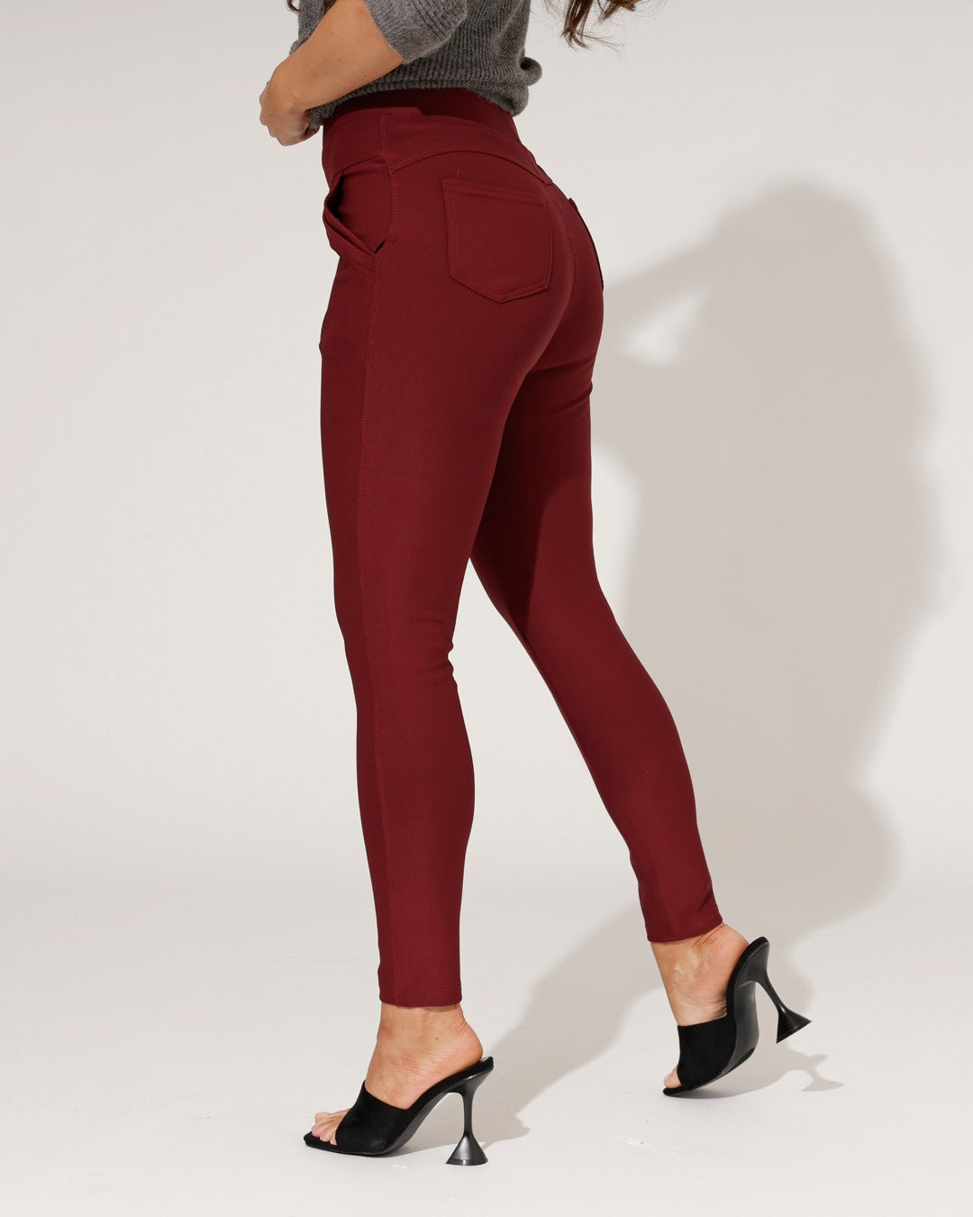 Broek Tess Bordeaux