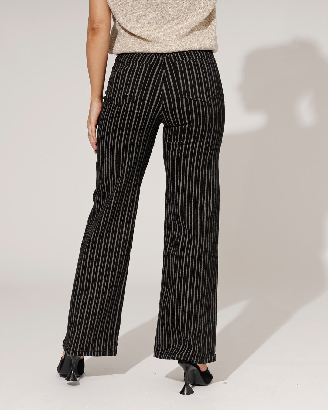 Goodies | Wide leg jeans Natas Zwart