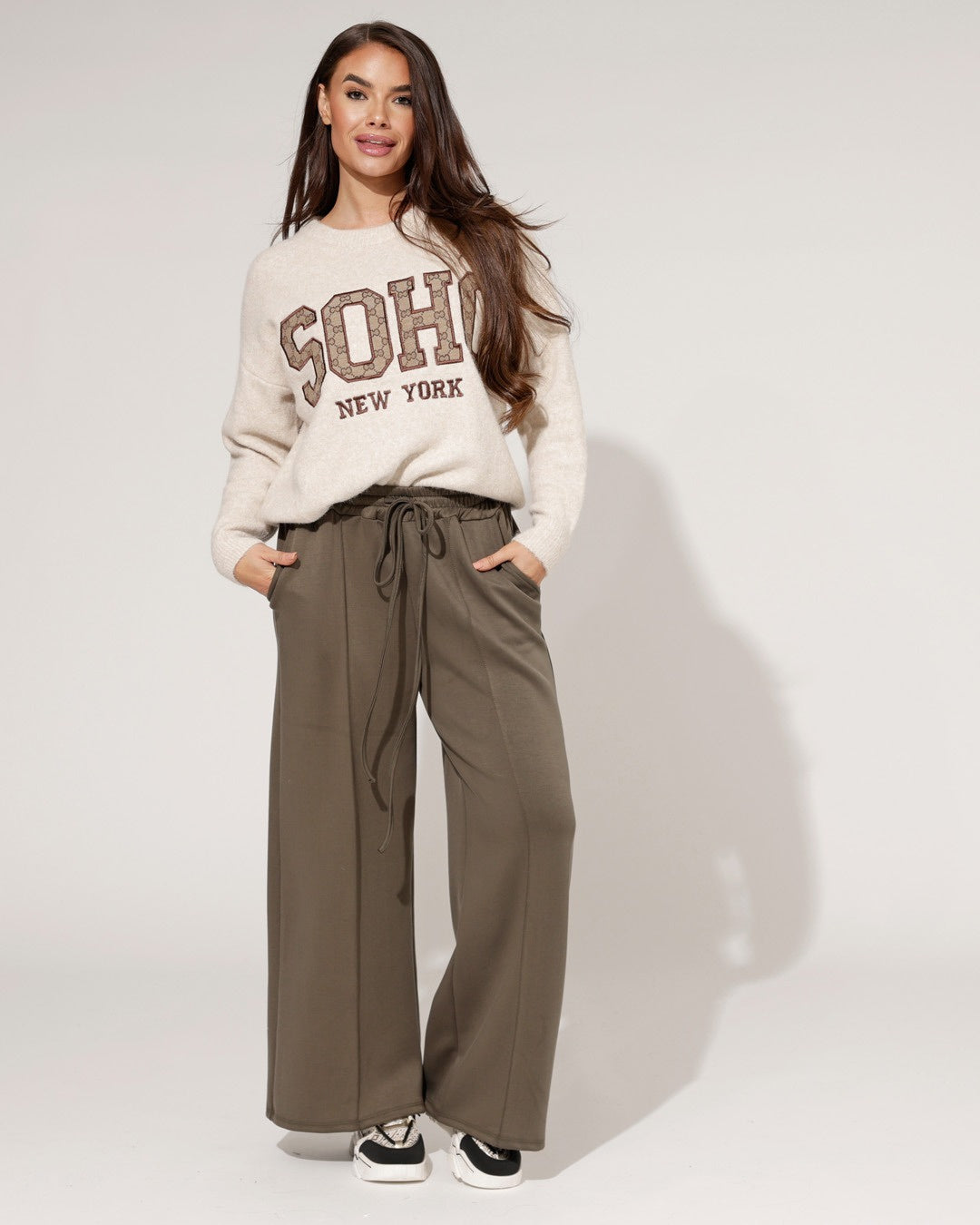 Broek Mira Donkergroen