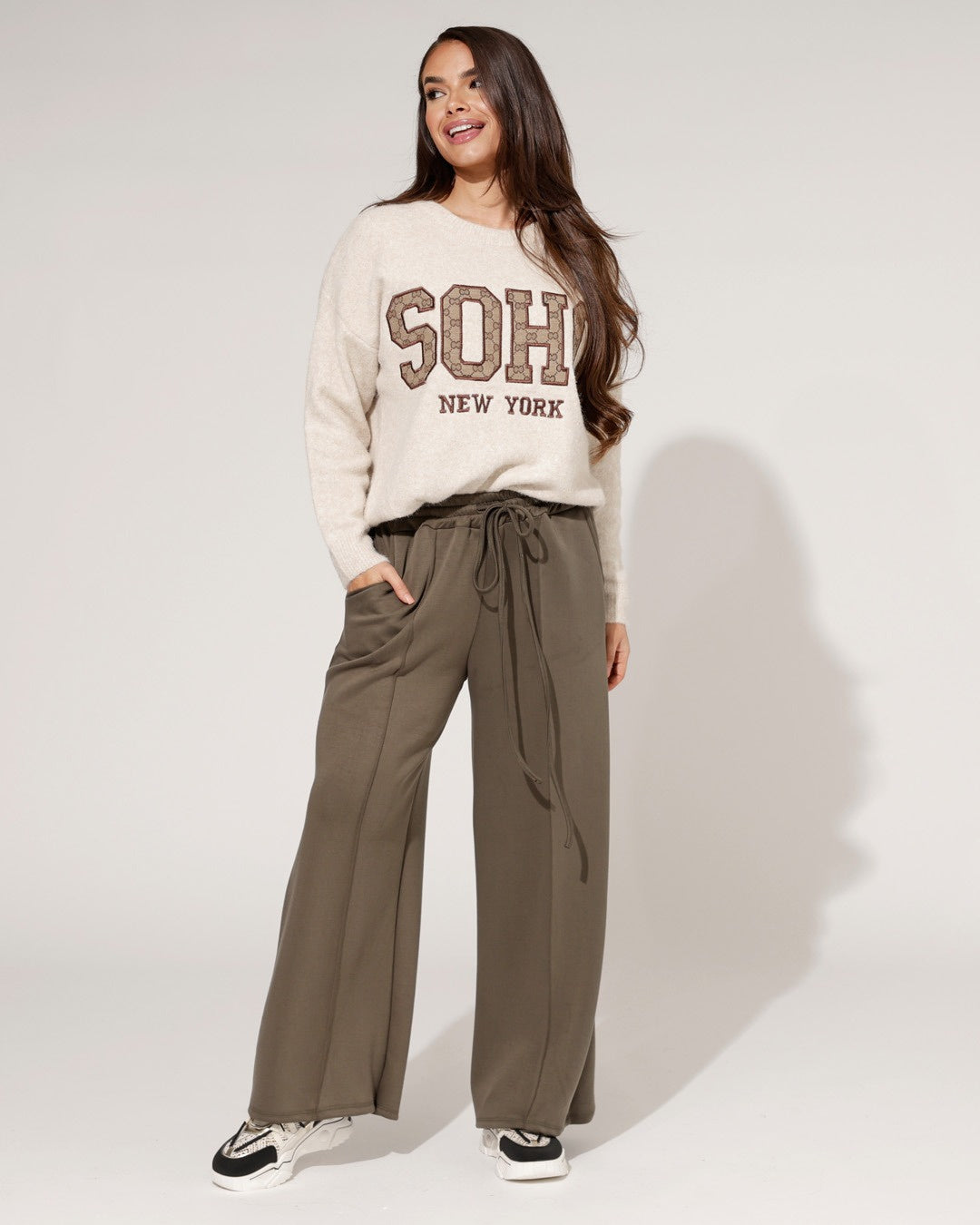 Broek Mira Donkergroen