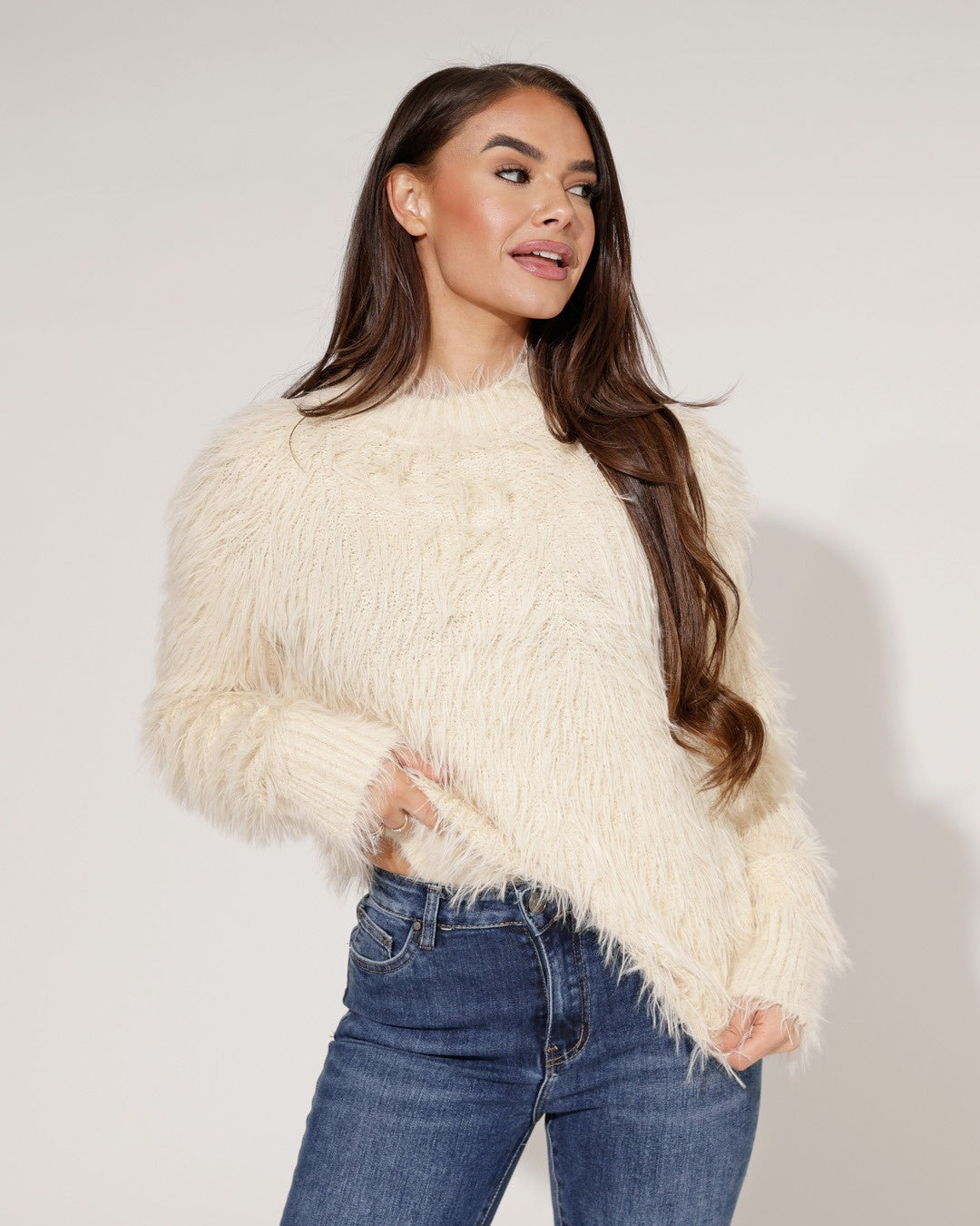 Trui Fluff Zand