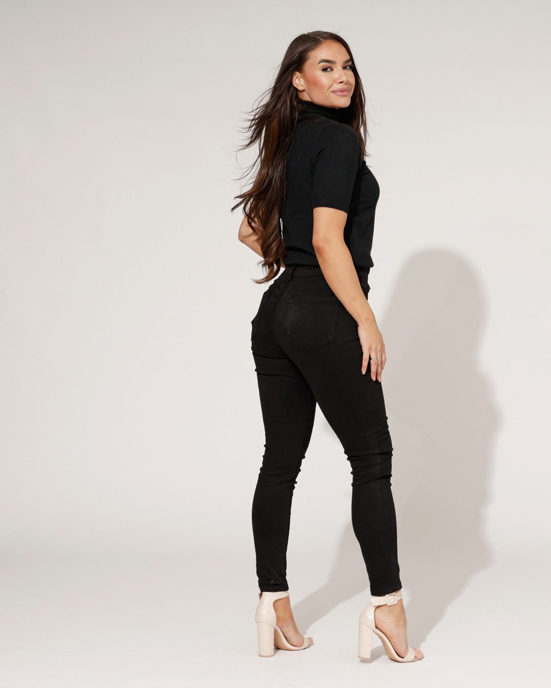 Ana & Lucy | Skinny jeans Melis-CM Zwart