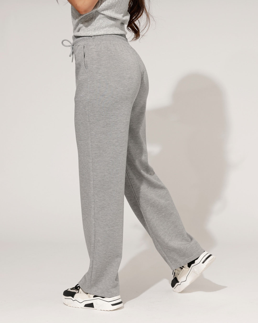 Wijde broek Kristel Grijs