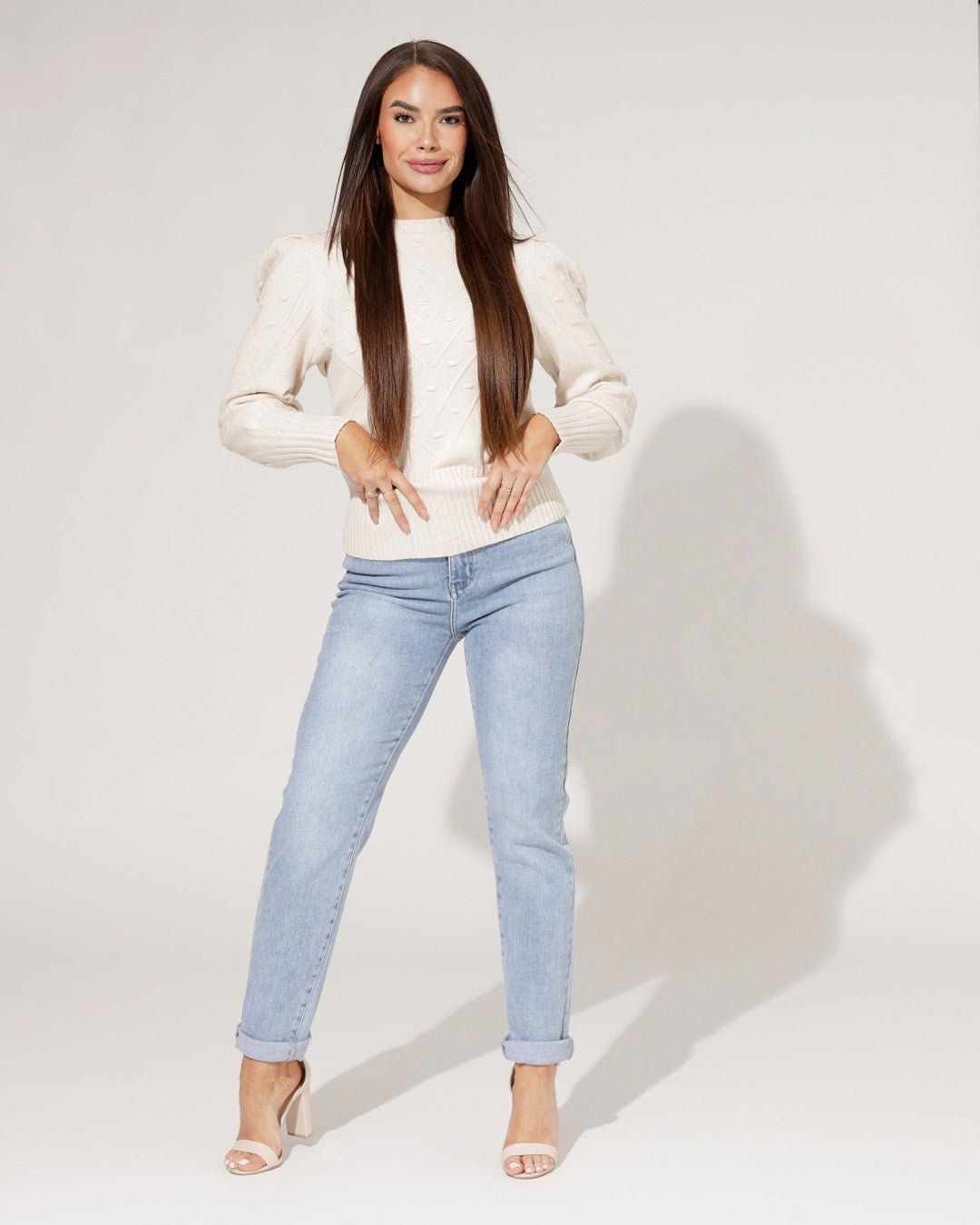Hello Miss | Mom jeans Savvy-2 Blauw