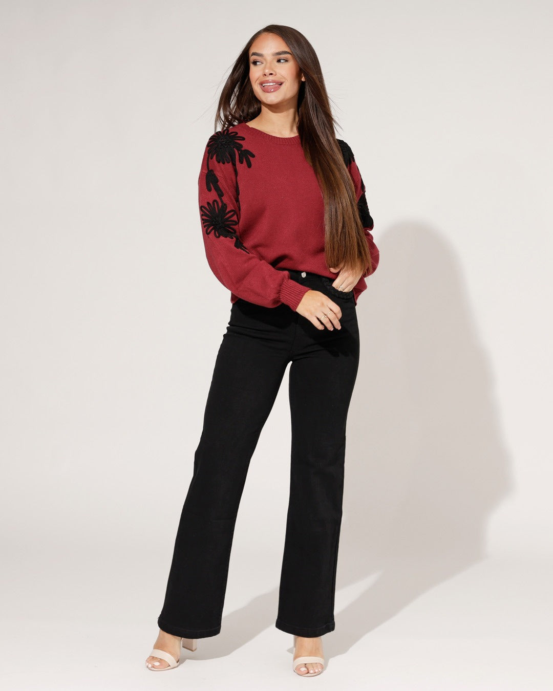 Folyrose | Wide leg jeans Sofia Zwart