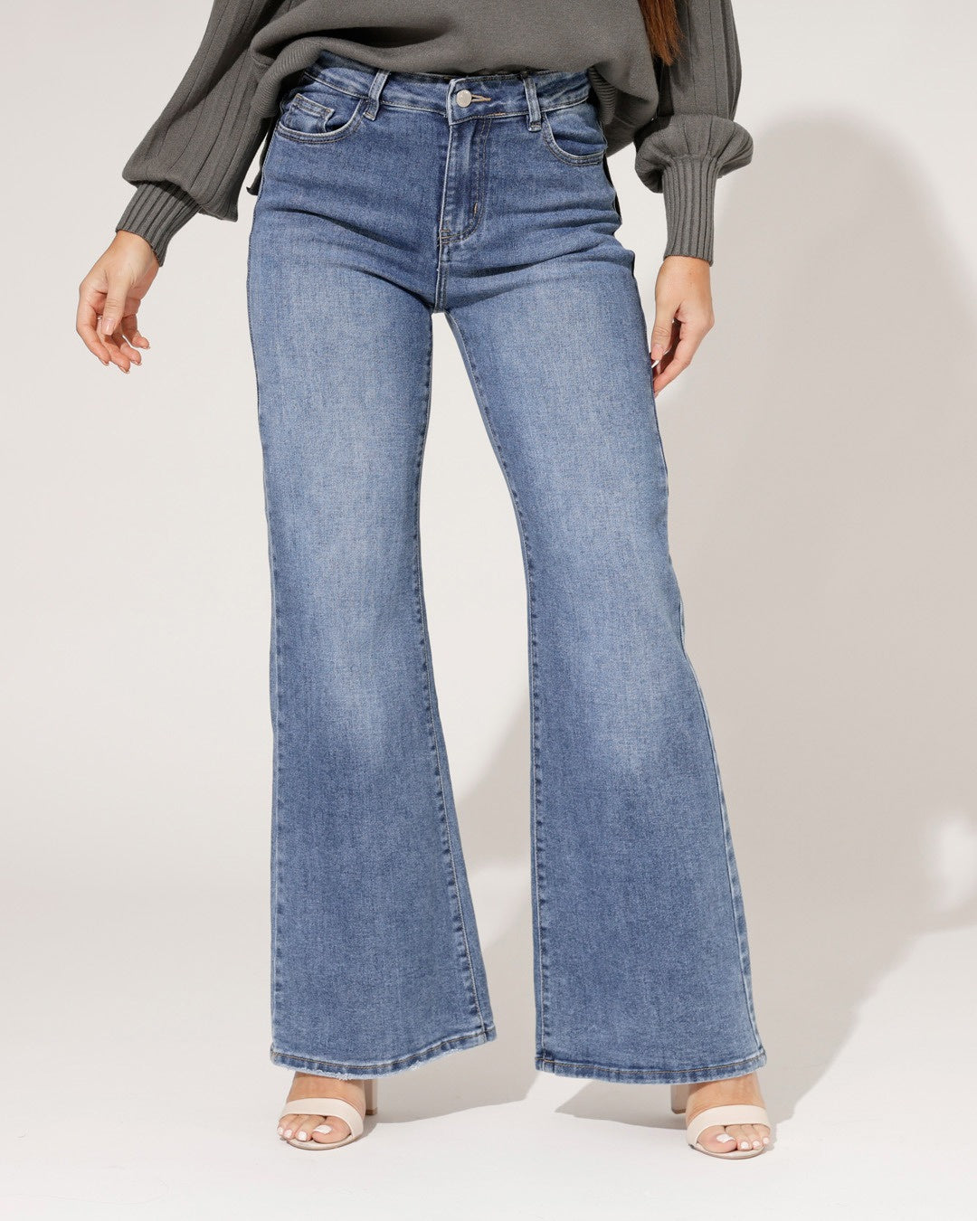 Hello Miss | Wide leg jeans Kimber Blauw