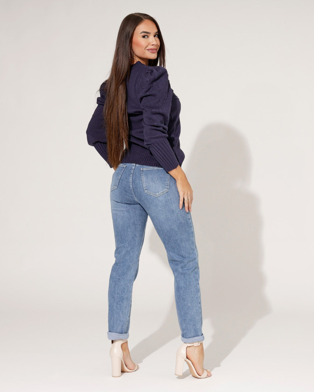 Hello Miss | Mom jeans Savvy-3 Blauw