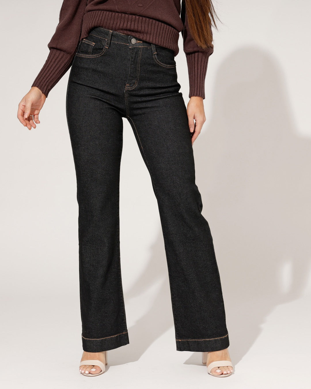 Folyrose | Wide leg jeans Giulia Donkerblauw