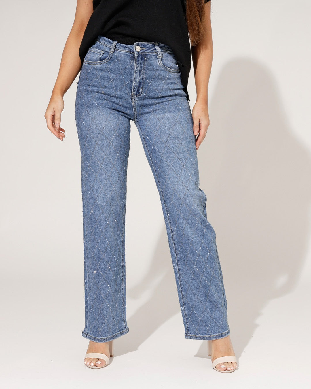 Folyrose | Straight jeans Camila Donkerblauw