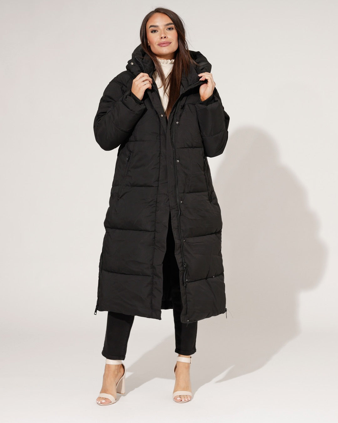 Puffer jas Amelia Zwart